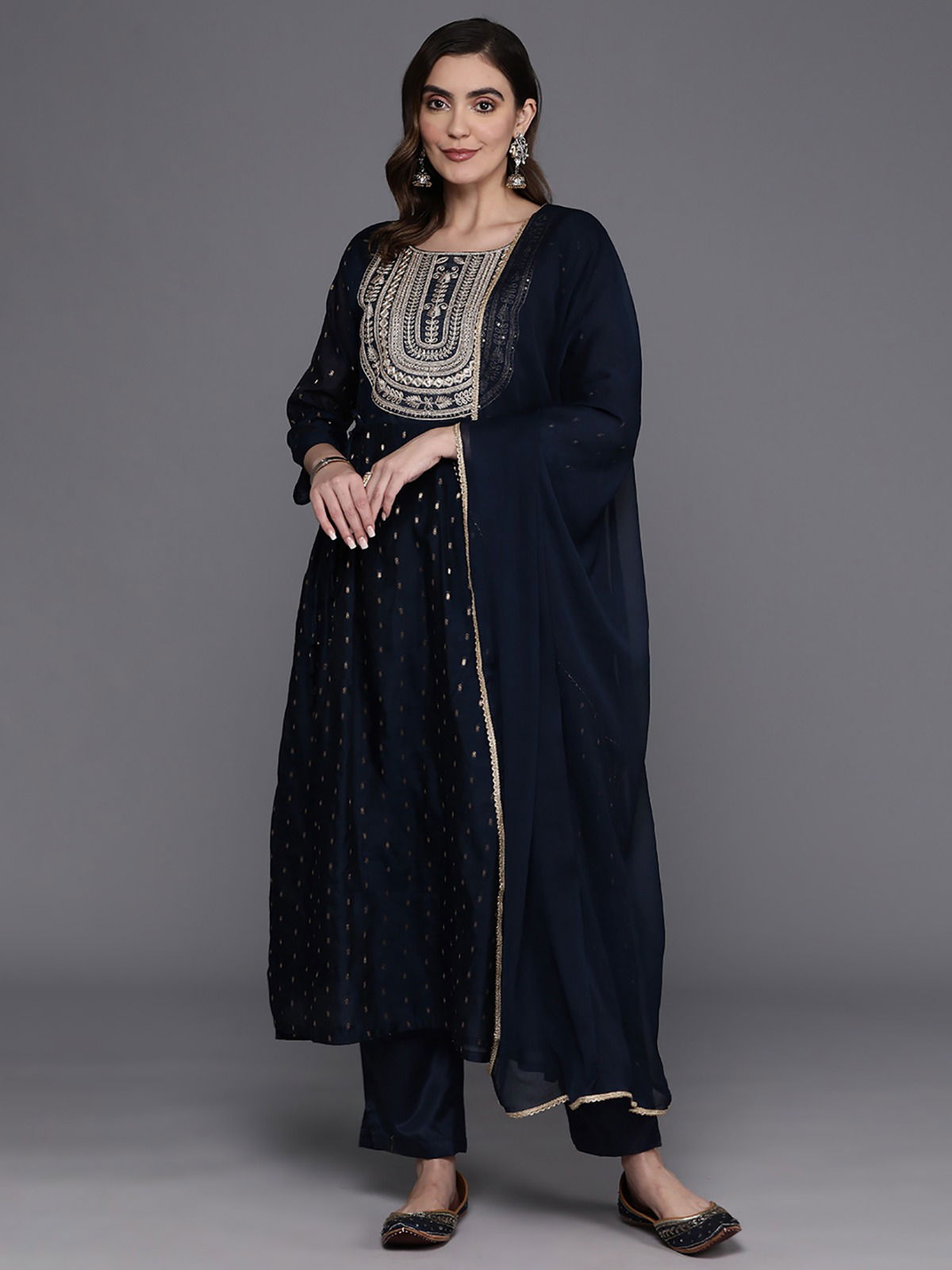 Indo Era 2366 Liva Rayon Designer Kurti Pant With Dupatta
